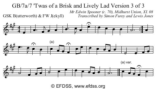 Stave transcription of image number 0 for GB/7a/5