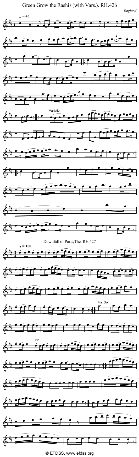 Stave transcription of image number 0 for 18473/p121